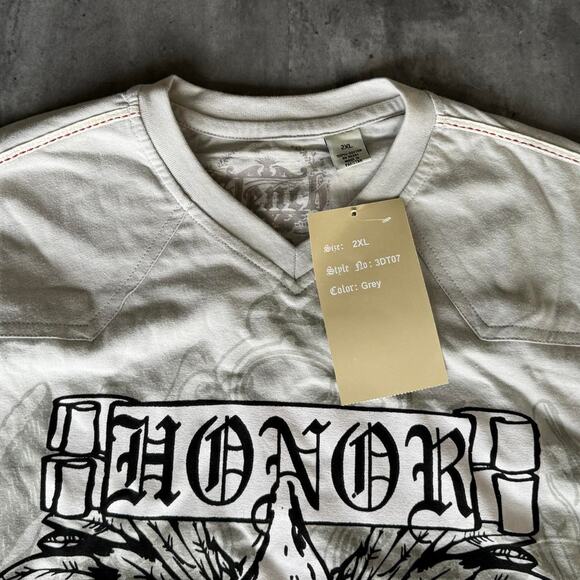 Vintage Y2K Affliction Style Graphic Grunge Shirt - Picture 3 of 3